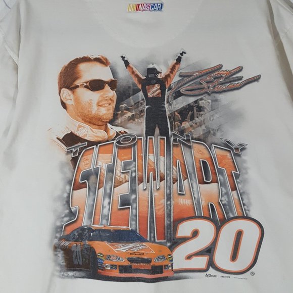 Chase Nascar White Cotton Graphic T-Shirt Tony Stewart - Picture 4 of 5